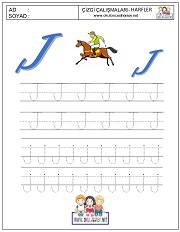 k harfi çizgi çalışması